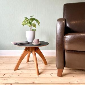 Upcycling Beistelltisch 360 Grad drehbar
