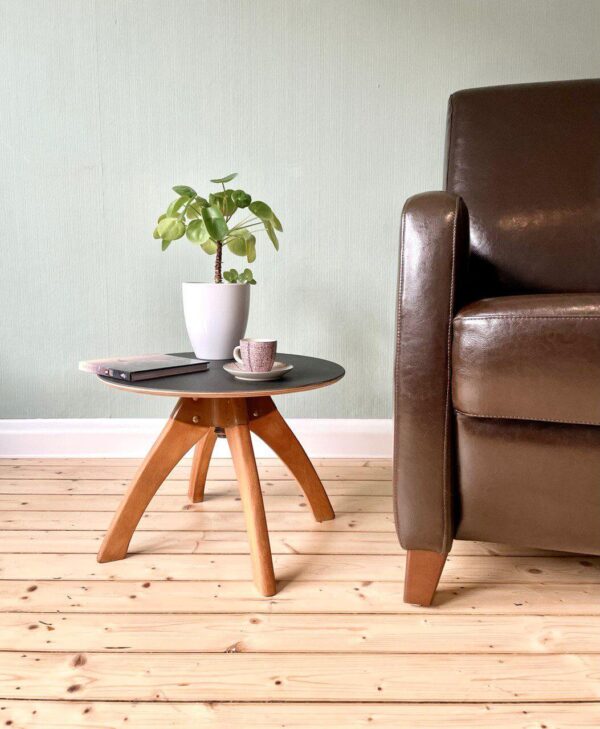 Upcycling Beistelltisch 360 Grad drehbar – Bild 2