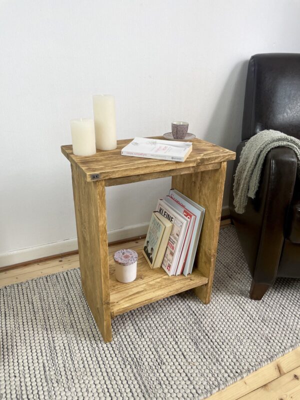 Beistelltisch | Nachttisch Altholz-Stil – Bild 6