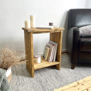 Beistelltisch | Nachttisch Altholz-Stil