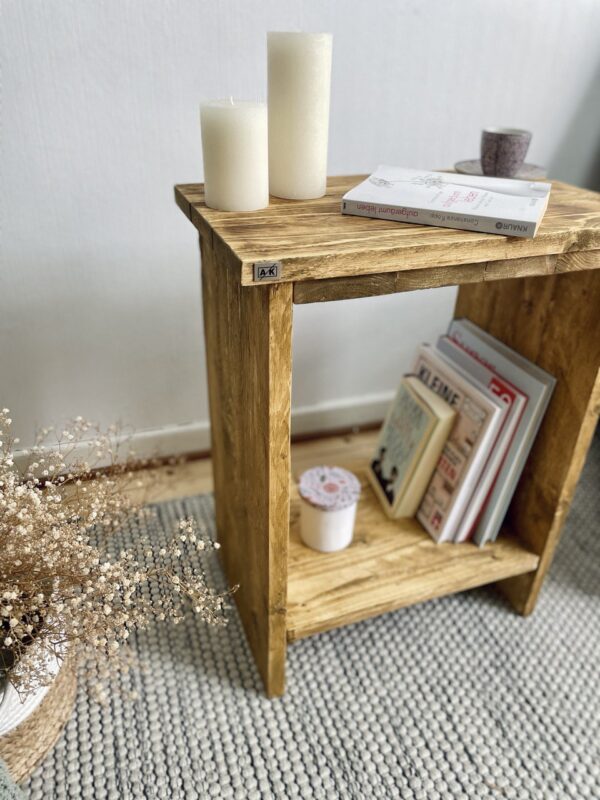 Beistelltisch | Nachttisch Altholz-Stil – Bild 2