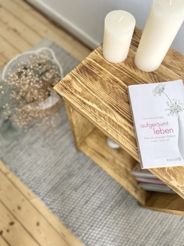 Beistelltisch | Nachttisch Altholz-Stil – Bild 4