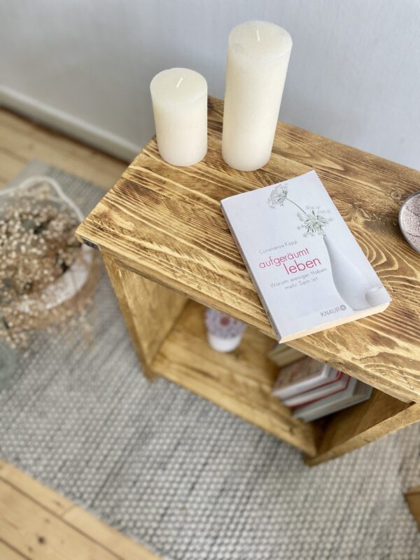 Beistelltisch | Nachttisch Altholz-Stil – Bild 5