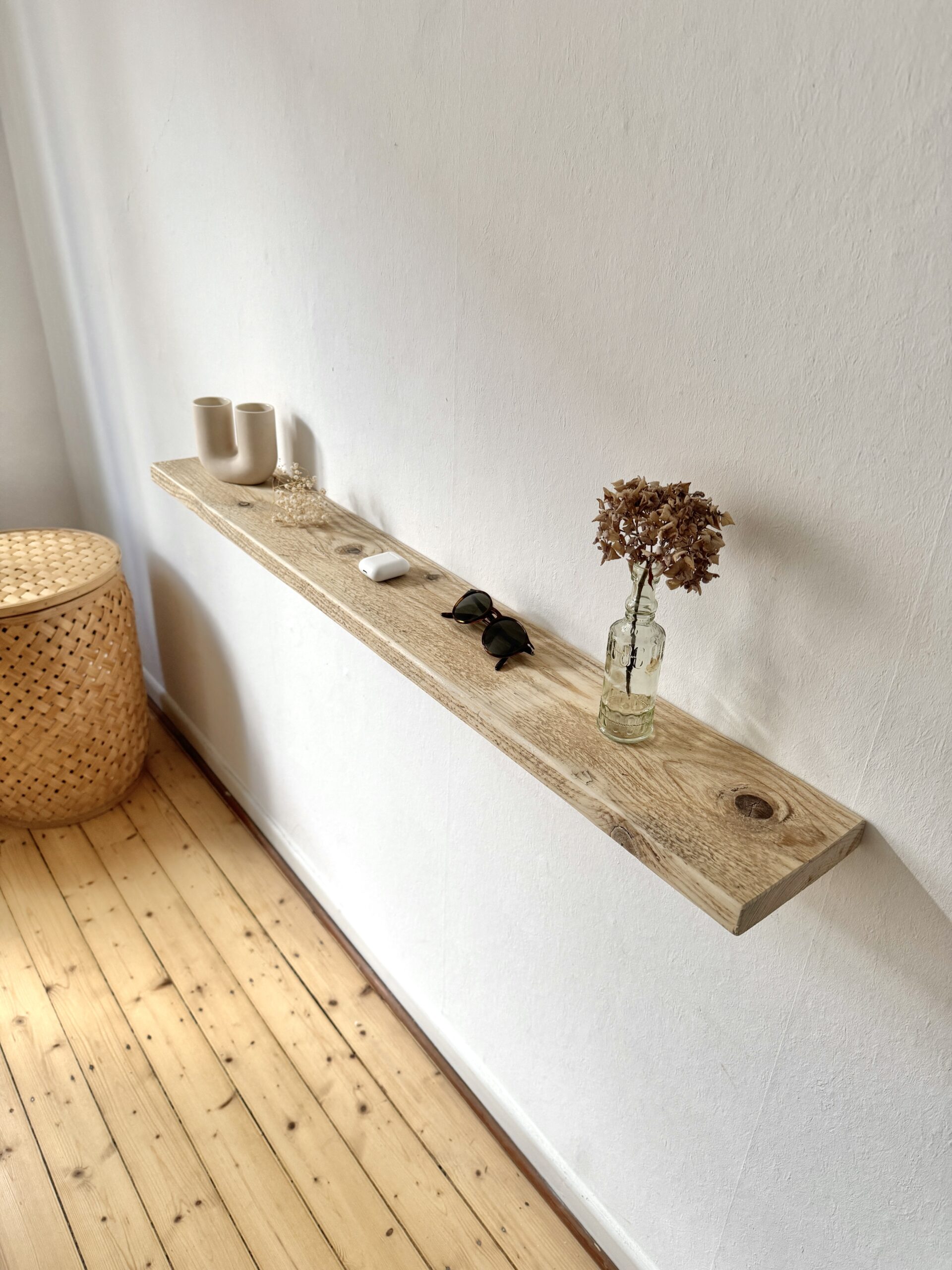 Schwebendes Regal Altholz – Bild 2