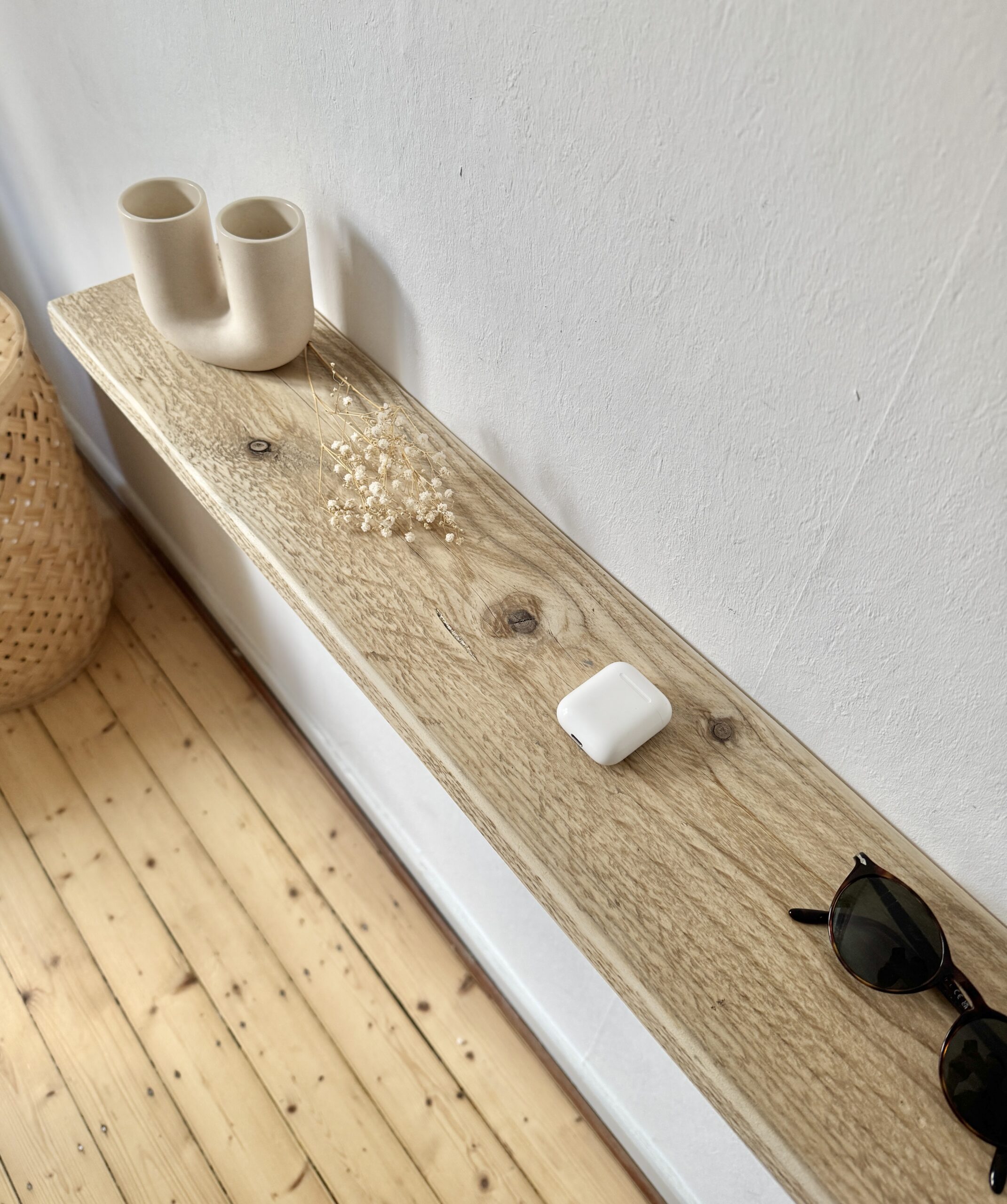 Schwebendes Regal Altholz – Bild 3