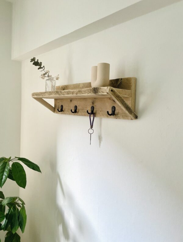 Garderobe Altholz mit Ablage *ungeölt*