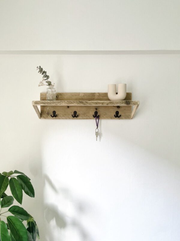 Garderobe Altholz mit Ablage *ungeölt* – Bild 4