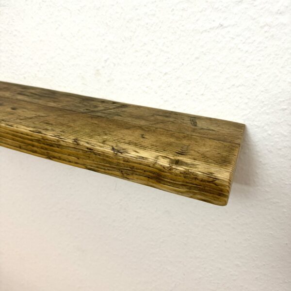 Schwebendes Regal Gerüstbohle mit Öl behandelt