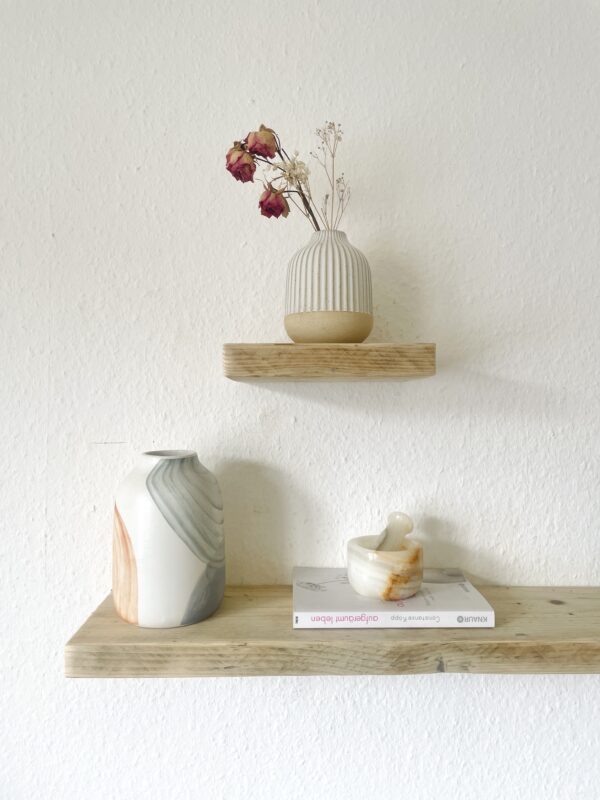 Schwebendes Regal aus Altholz | Set – Bild 5