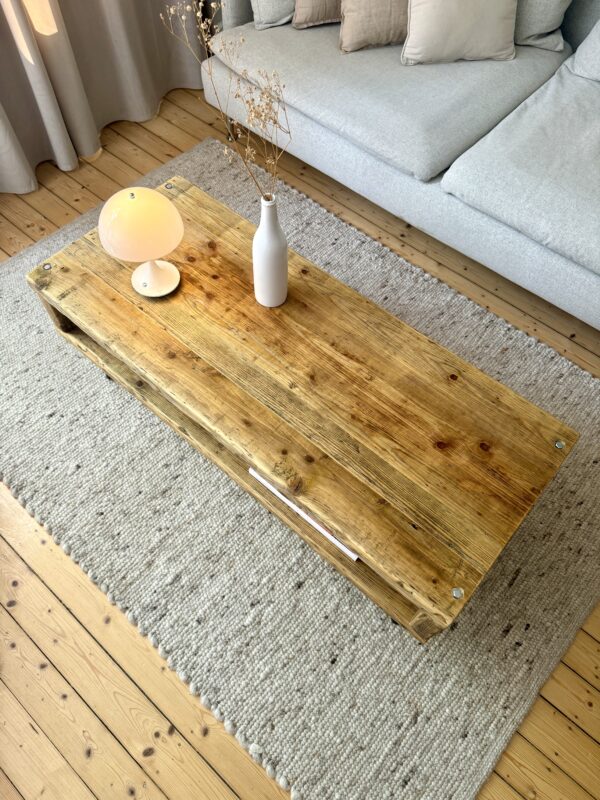 Couchtisch mit Ablage auf Haarnadelbeinen – Bild 6