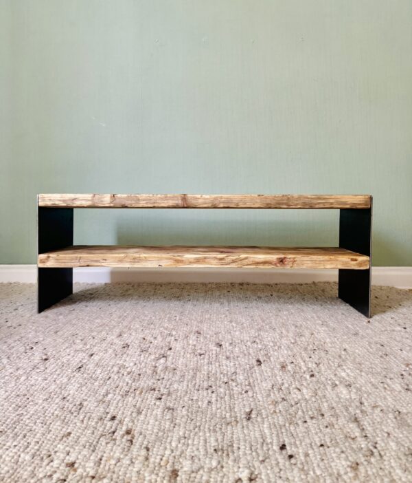 Industrial Bank / Couchtisch mit Ablage – Bild 5