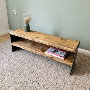 Industrial Bank / Couchtisch mit Ablage