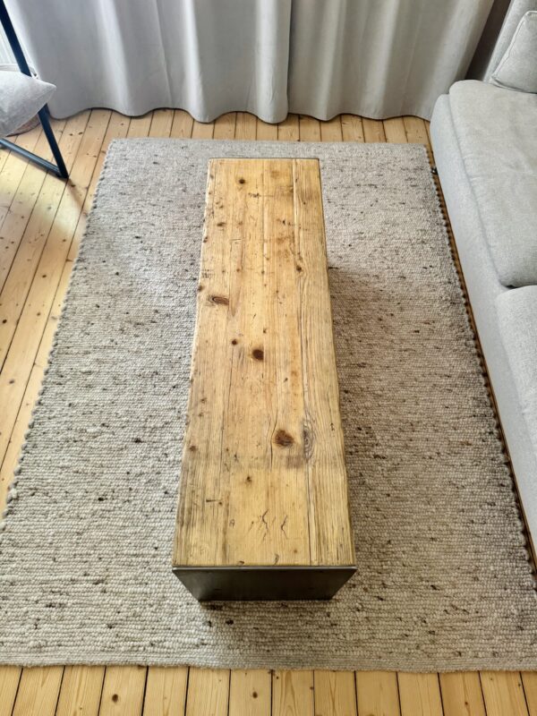 Industrial Bank / Couchtisch mit Ablage – Bild 6