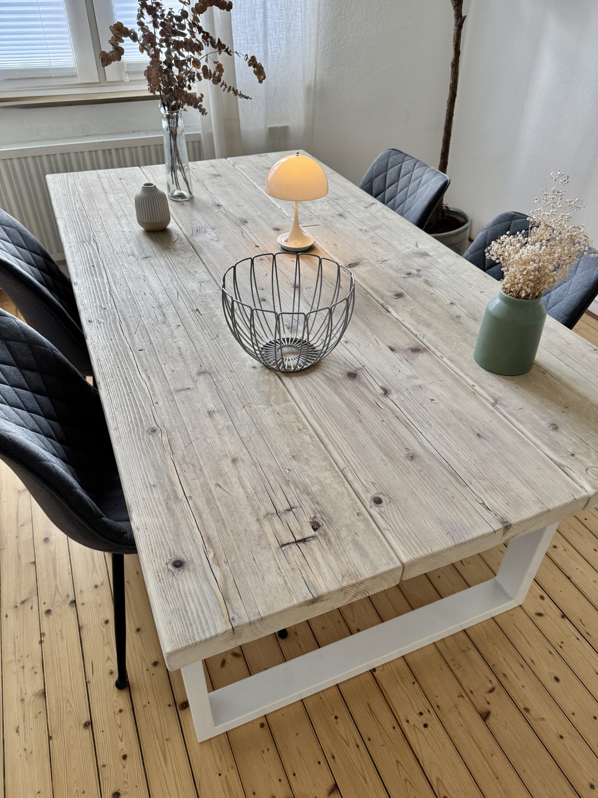 Tischplatte *unbehandelt* aus Gerüstbohlen (ohne Gestell) – Bild 7