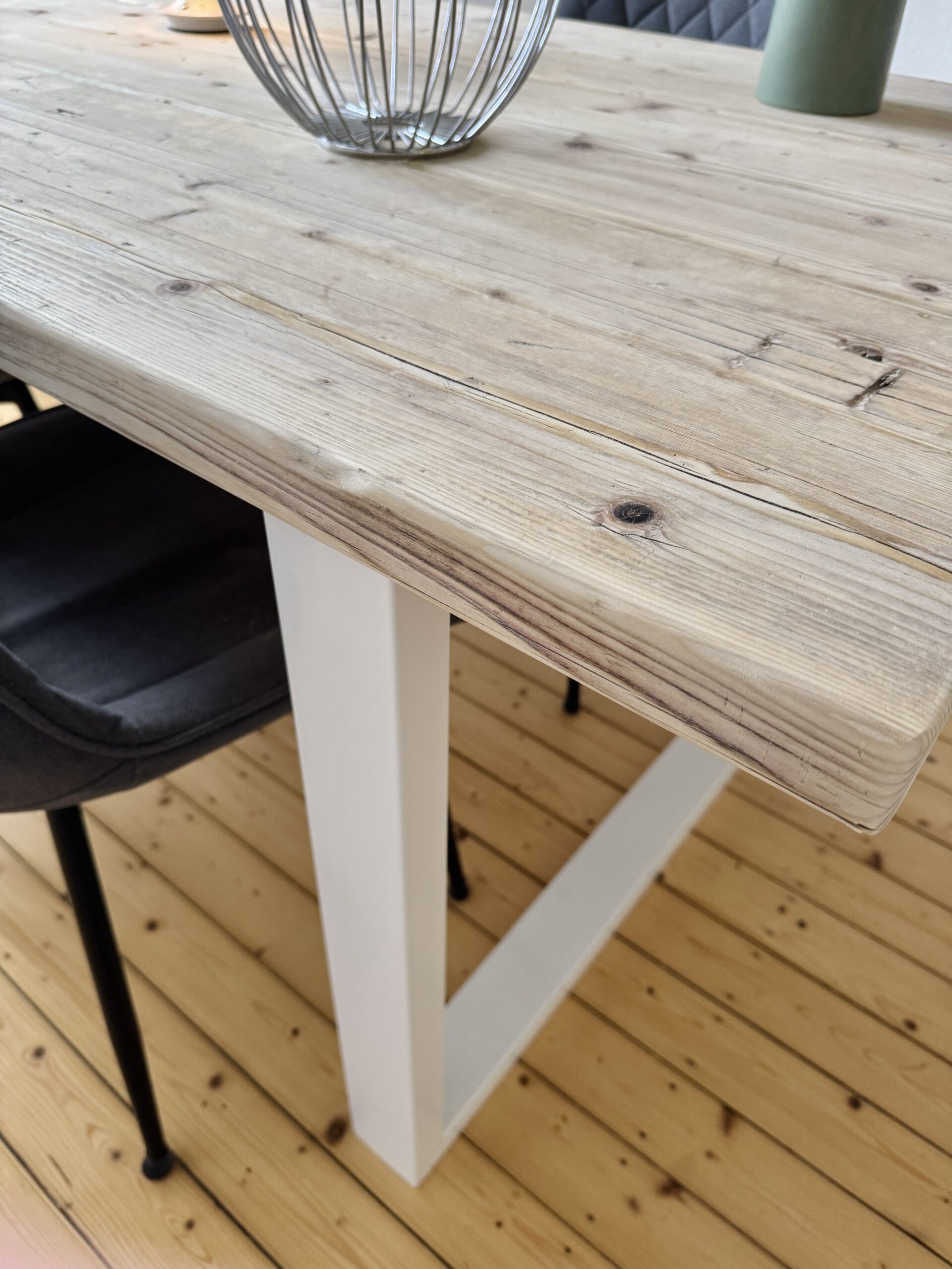 Tischplatte *unbehandelt* aus Gerüstbohlen (ohne Gestell) – Bild 9