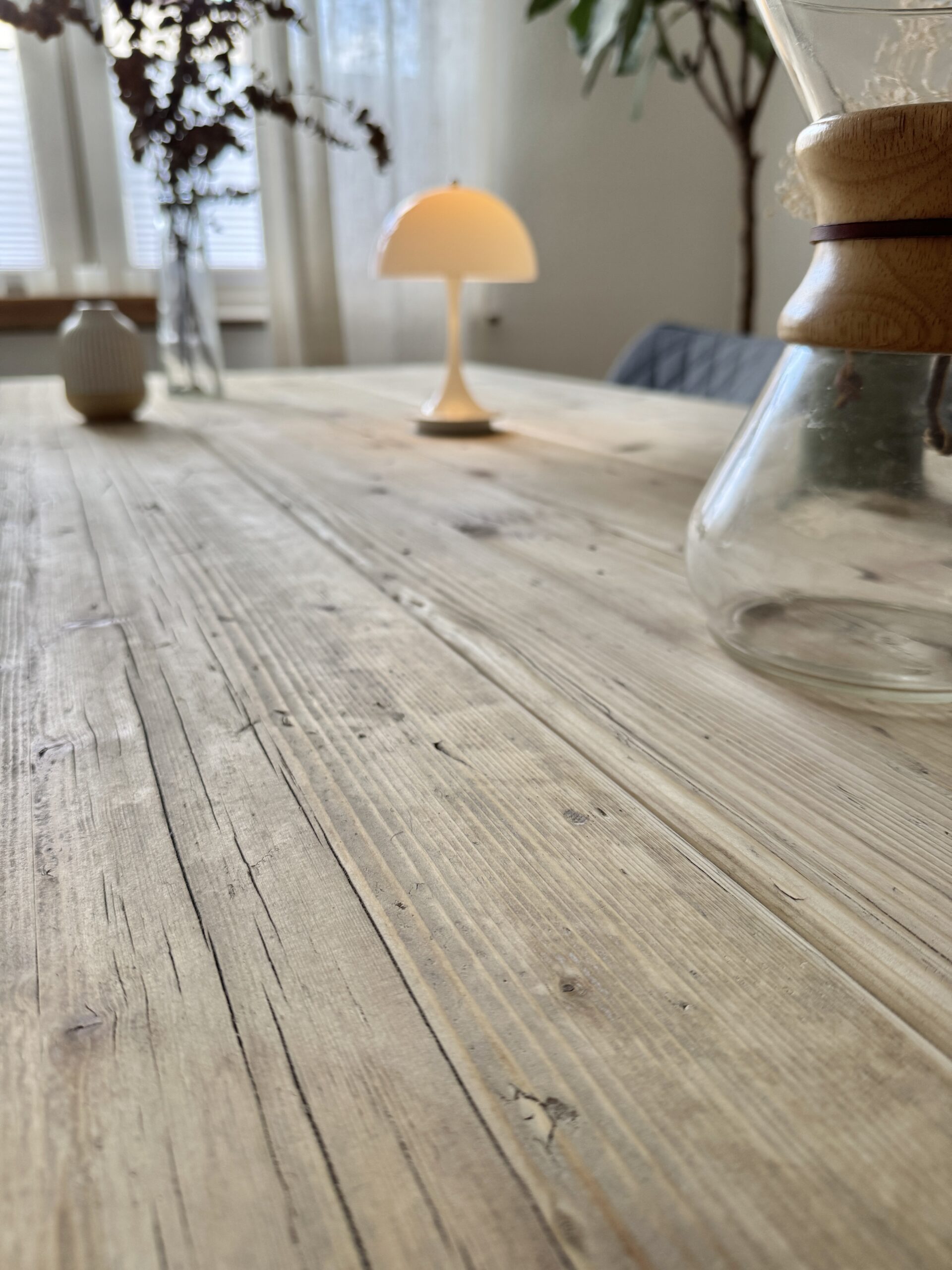 Tischplatte *unbehandelt* aus Gerüstbohlen (ohne Gestell) – Bild 5