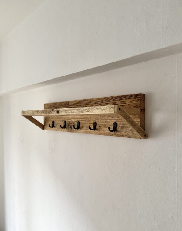 Garderobe Altholz mit Ablage *geölt* – Bild 2