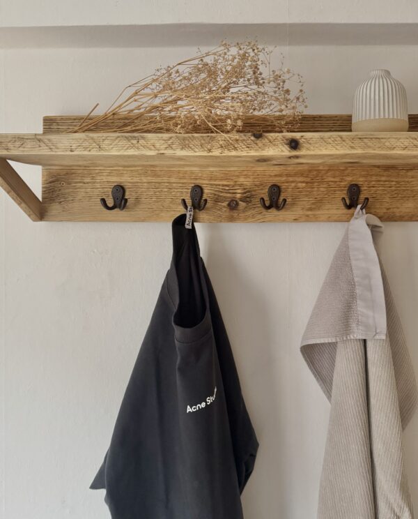 Garderobe Altholz mit Ablage *geölt* – Bild 3