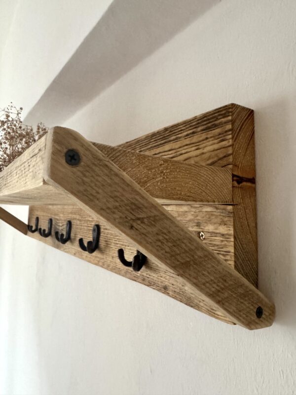 Garderobe Altholz mit Ablage *geölt* – Bild 5