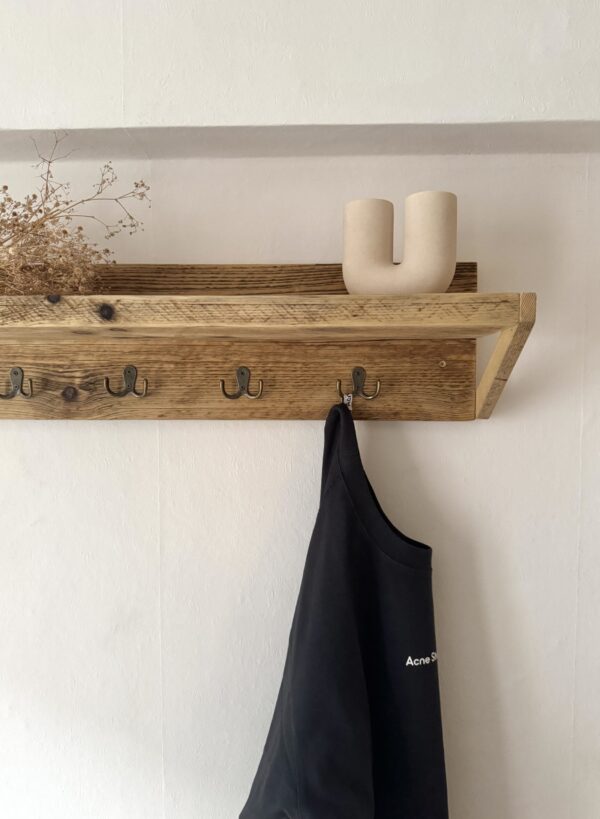 Garderobe Altholz mit Ablage *geölt* – Bild 8