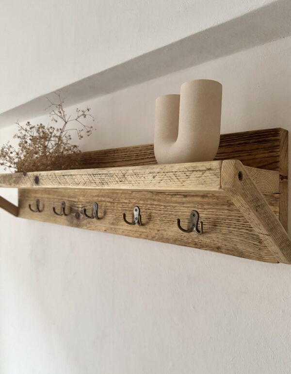Garderobe Altholz mit Ablage *geölt* – Bild 11