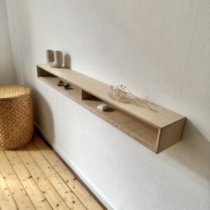 Wandkonsole Multiplex Birke schwebend