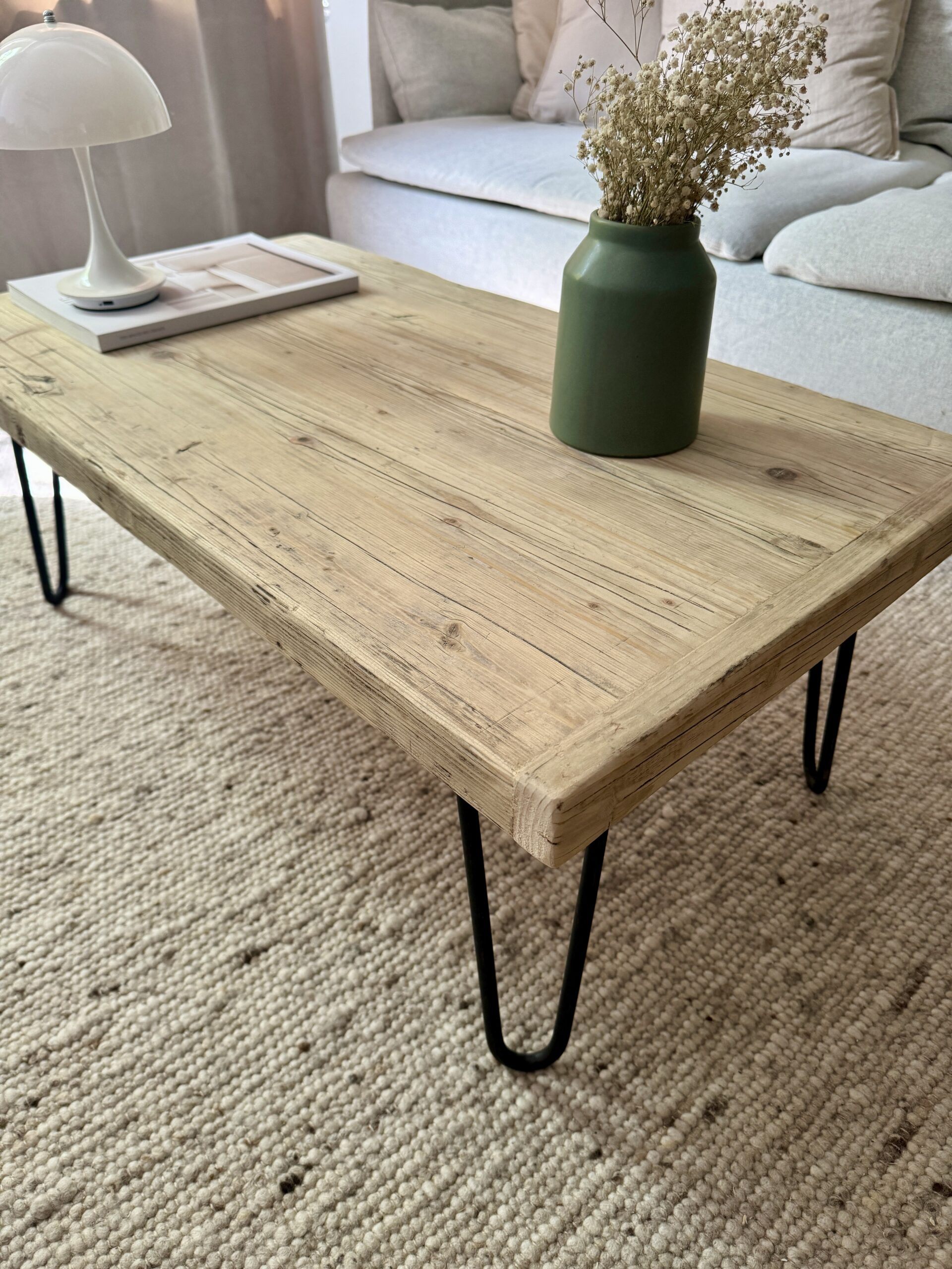 Tischplatte aus Gerüstbohlen mit Kopfleiste (ohne Gestell) – Bild 9