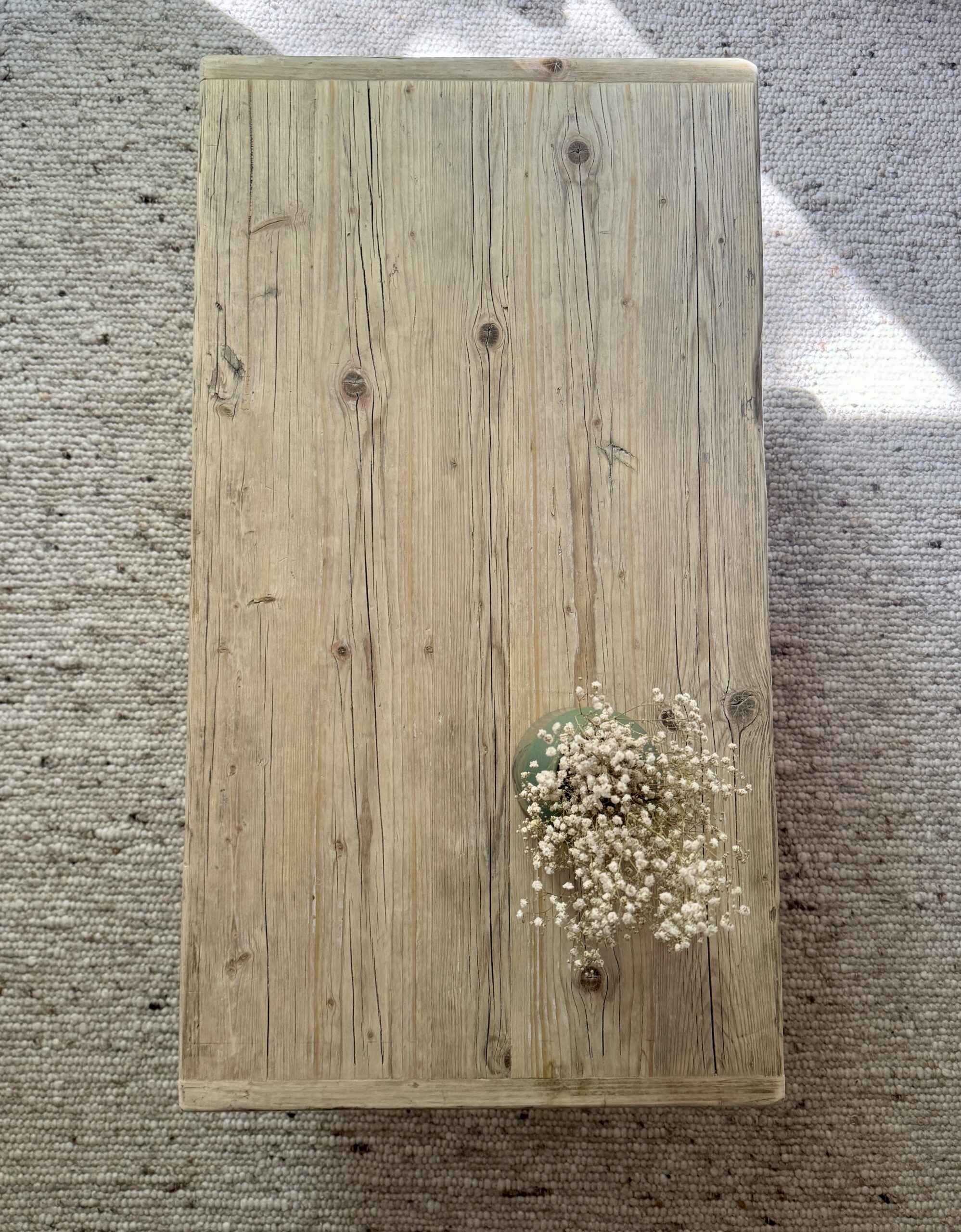 Tischplatte aus Gerüstbohlen mit Kopfleiste (ohne Gestell) – Bild 6