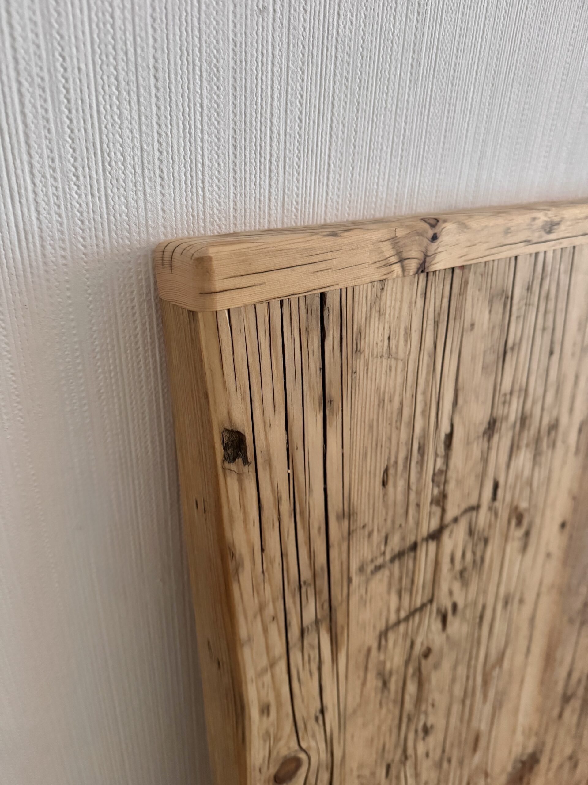 Tischplatte aus Gerüstbohlen mit Kopfleiste (ohne Gestell) – Bild 4